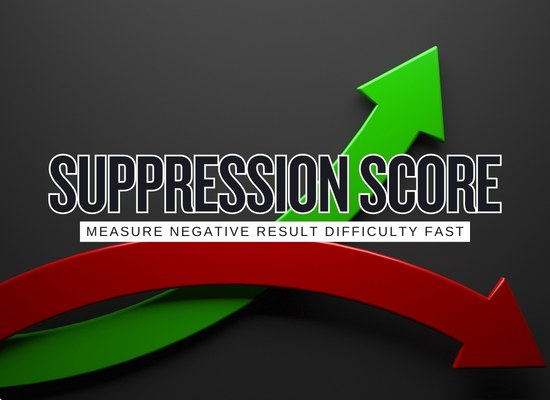 How Hard Will This Google Result Be to Suppress? Suppression Difficulty Calculator